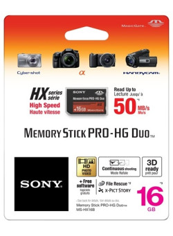 Карта памяти Sony Memory Stick PRO-HG DUO 16GB